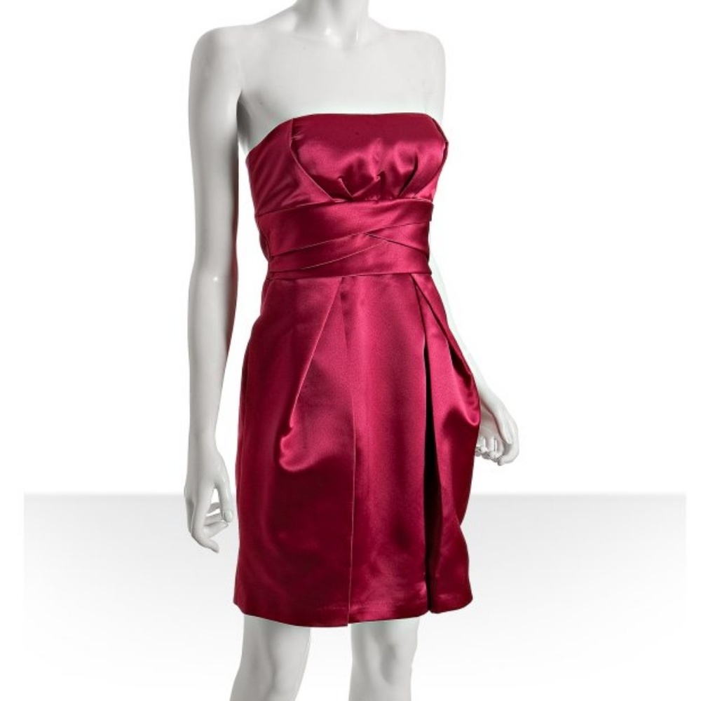 Never Worn Beautiful Max & Cleo Red Satin Party Dress 💕